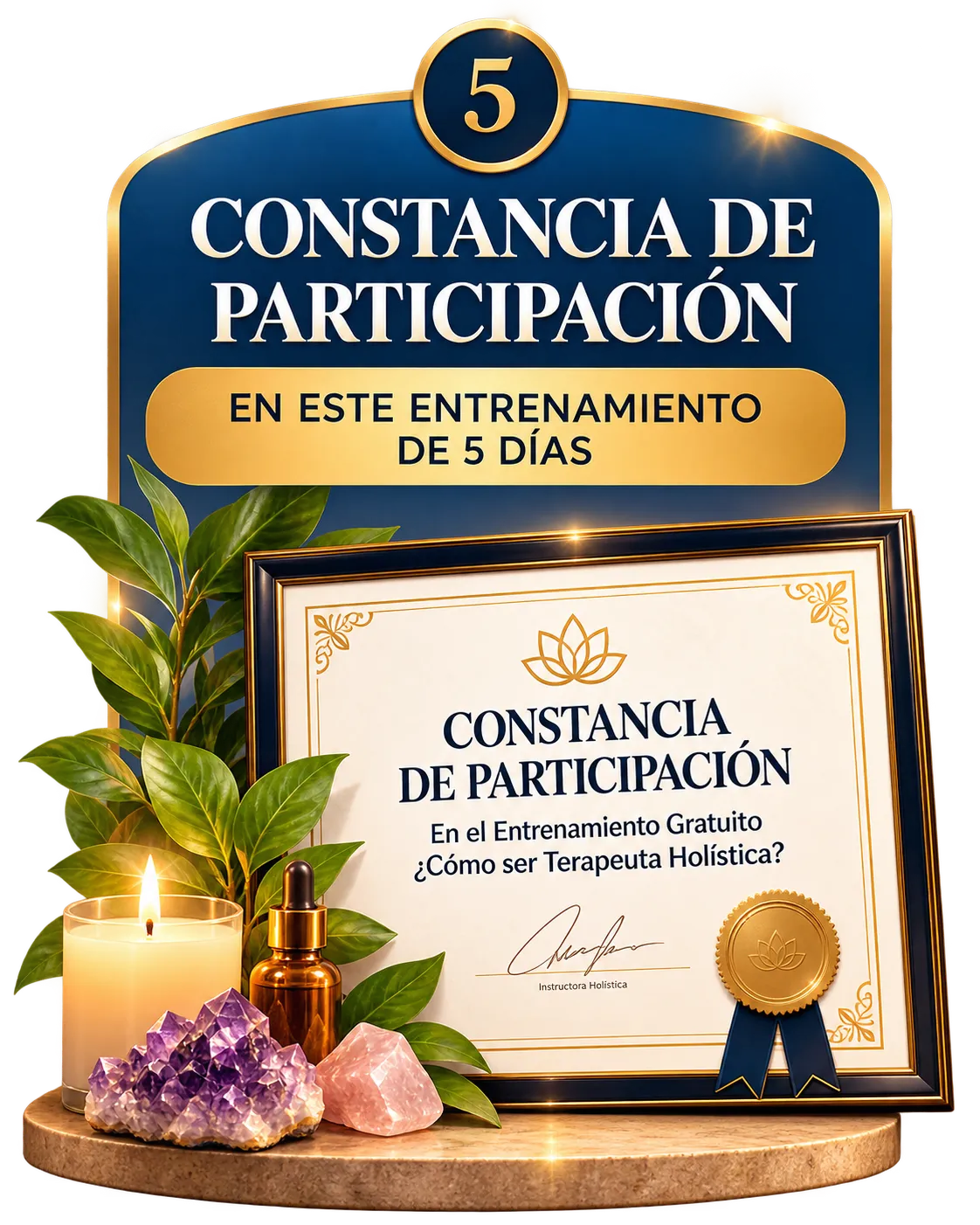 Bono 5: Constancia de participación en este entrenamiento de 5 días.